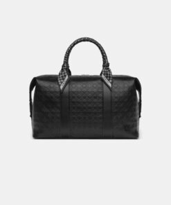 MA QUAD LEATHER DUFFLE BAG - Black