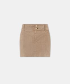 WOMEN - WOMEN'S MA QUAD SUEDE MINI SKIRT - Camel