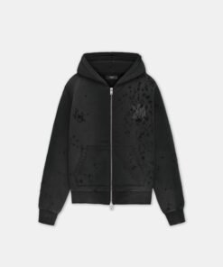 MA LOGO SHOTGUN ZIP HOODIE - Faded Black
