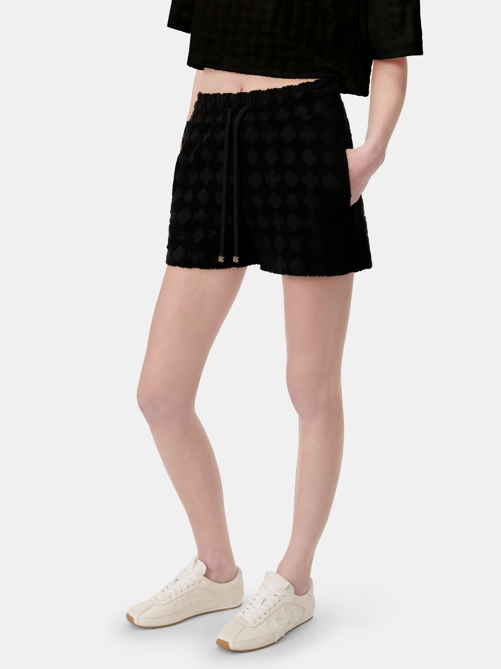 WOMEN - WOMEN'S MA QUAD TOWELING SHORT - Black - Image 4