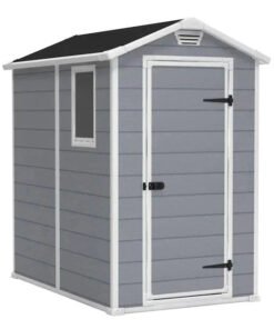 Storage Shed: Manor 6X8DD Indoor Storage Shed, Brown