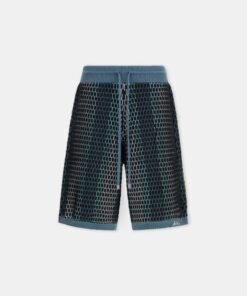 STRIPED SHORT - Blue