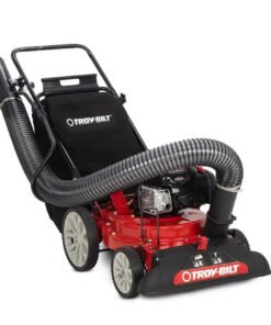 Troy-Bilt 24 in. Leaf Vacuum Head 1.5 in. Chipping Capacity Gas Powered Chipper Shredder Vacuum with High Rear Wheels