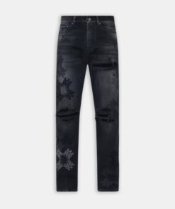 MA QUAD MX1 STRAIGHT JEAN - Storm Black