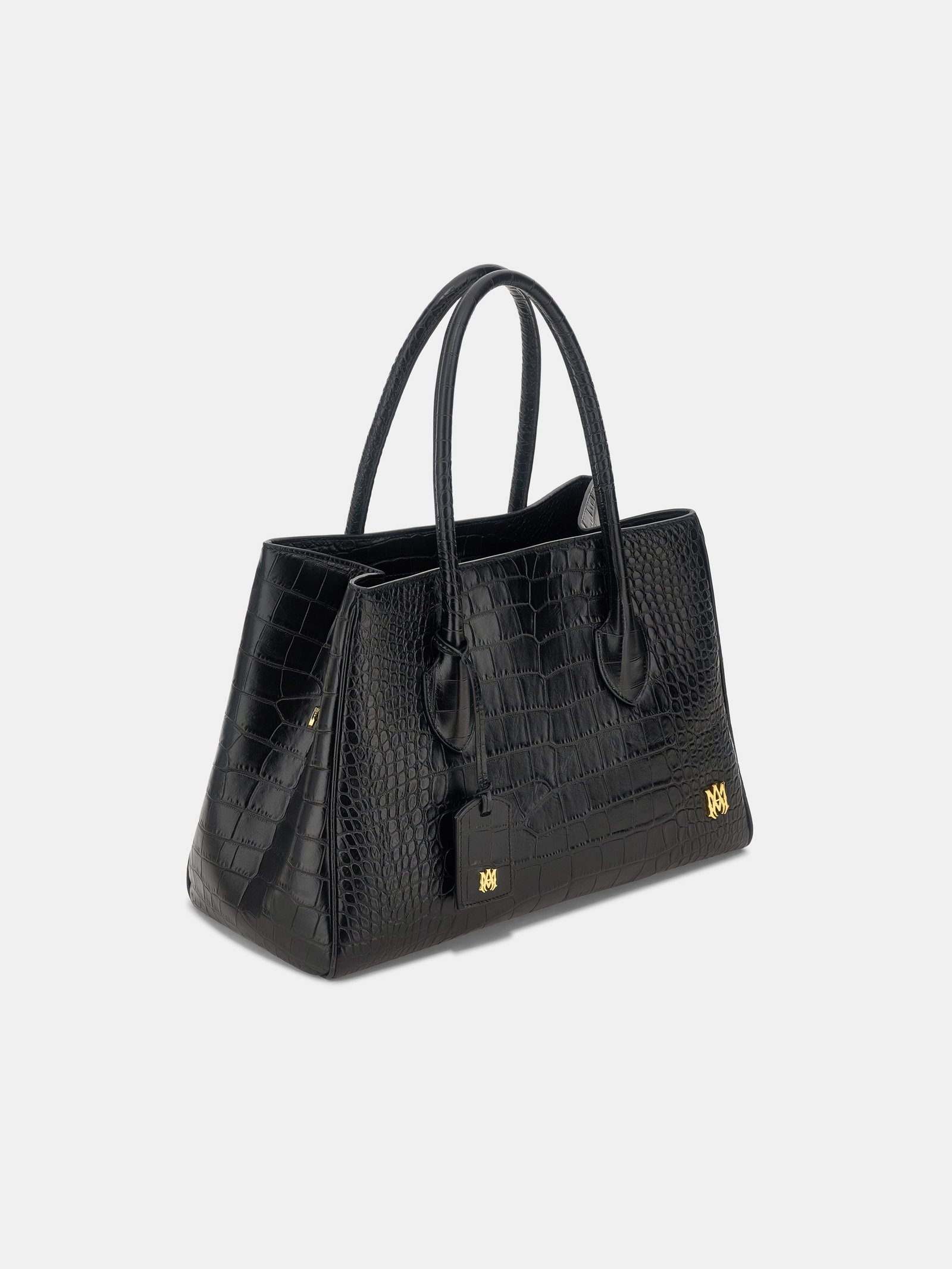 WOMEN - WOMEN'S EMBOSSED CROC HONEY 40 TOTE - Black - Image 3