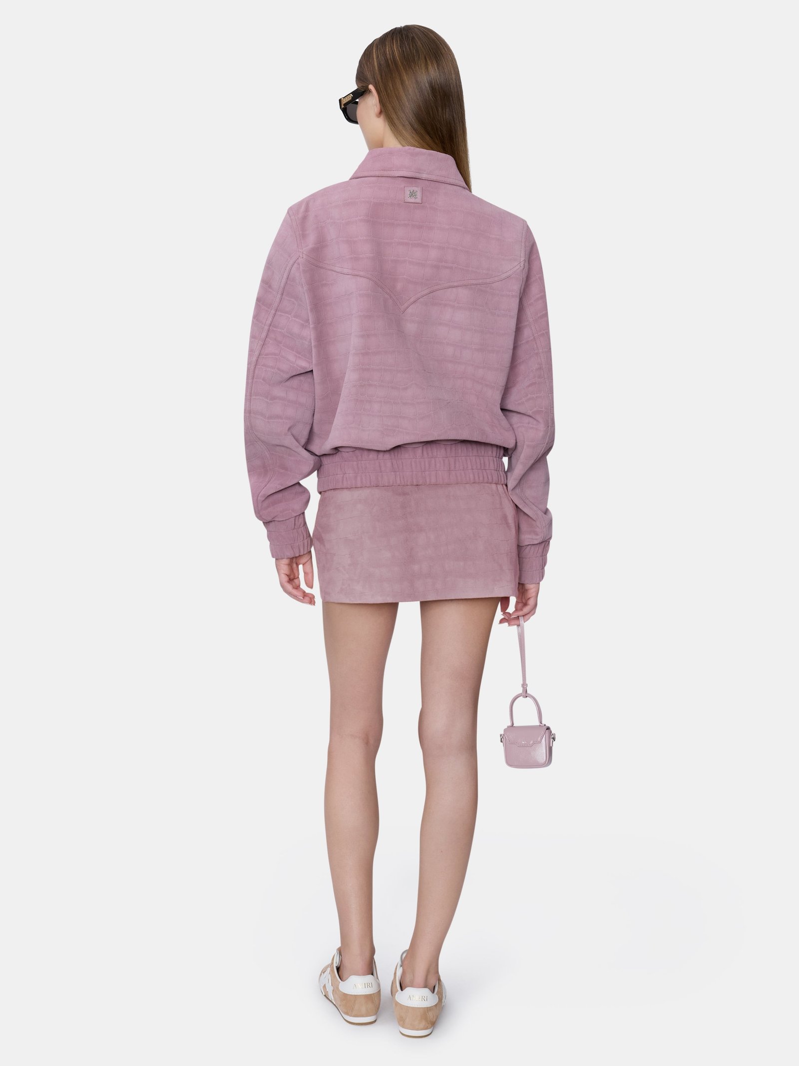 WOMEN - WOMEN'S CROC SUEDE WESTERN JACKET - Dusk - Image 4