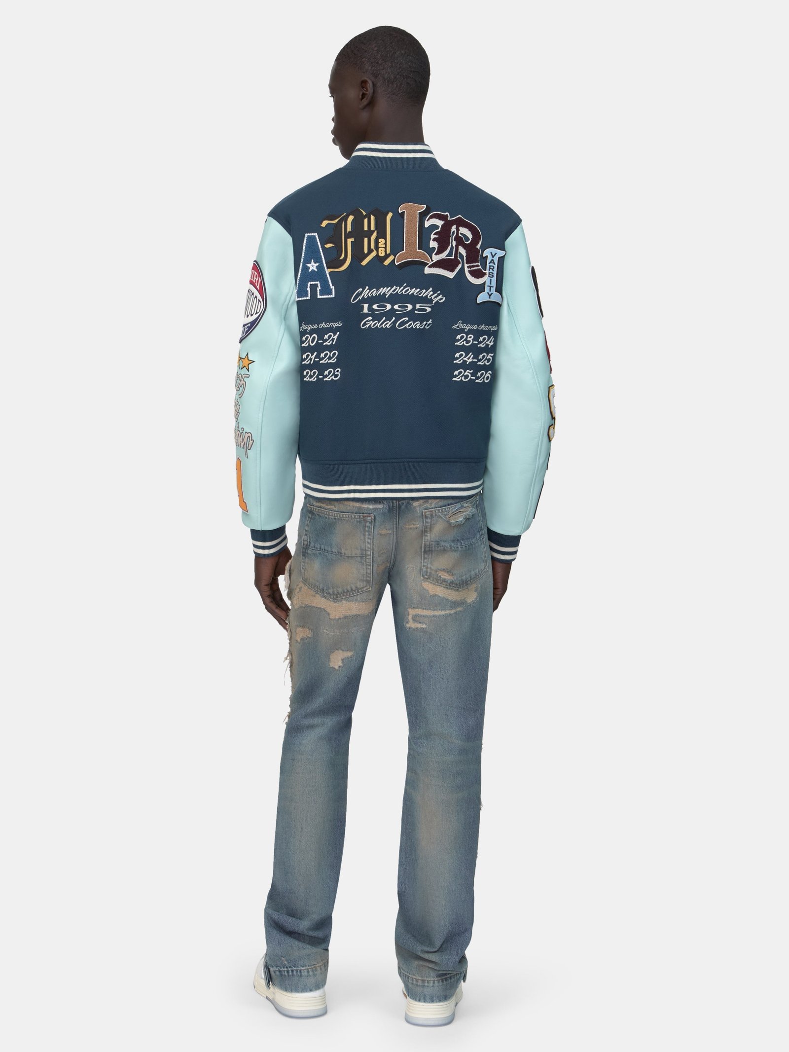 VARSITY PATCH JACKET - Blue - Image 4