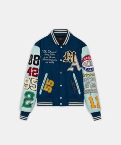 VARSITY PATCH JACKET - Blue