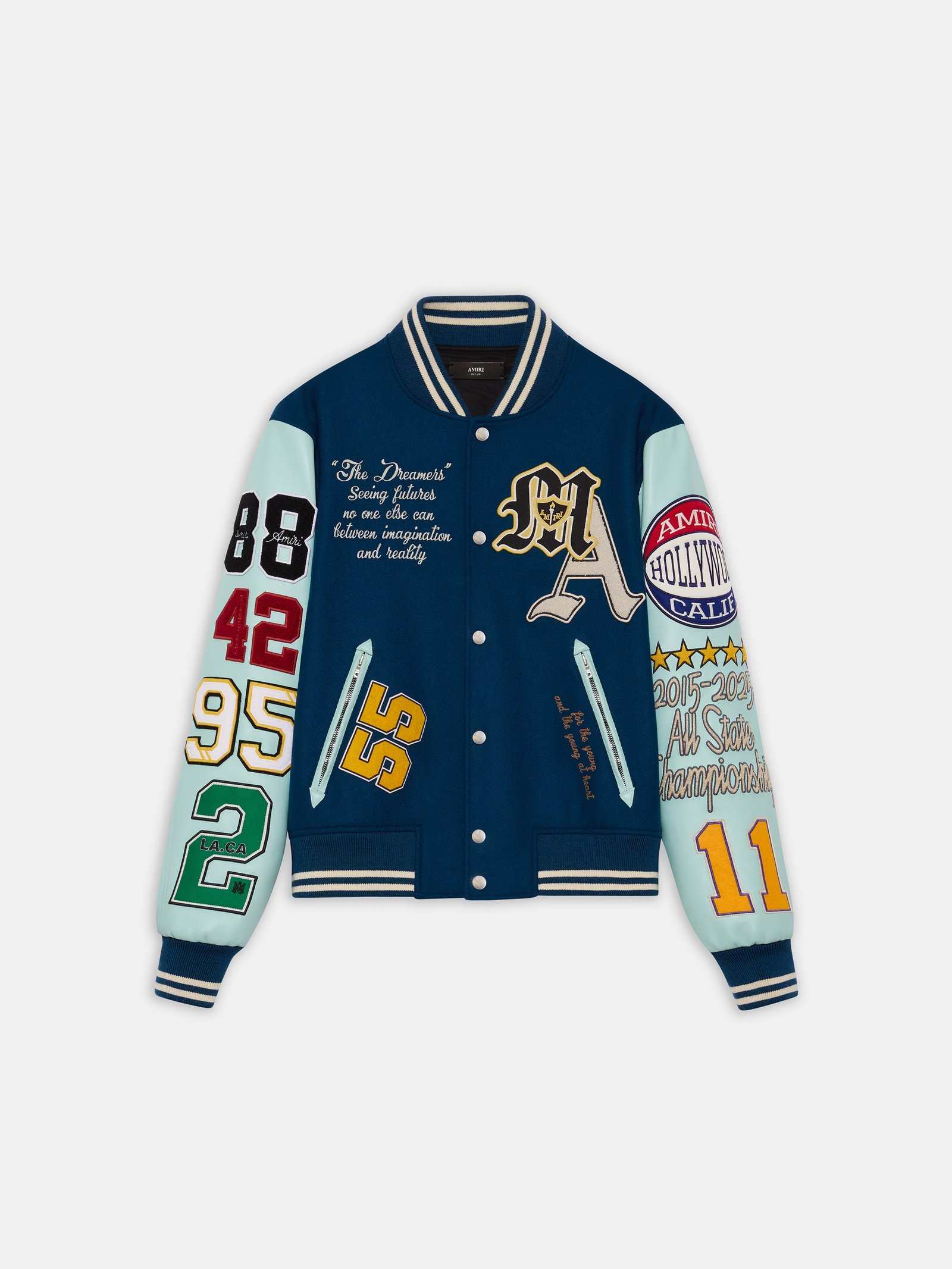 VARSITY PATCH JACKET - Blue