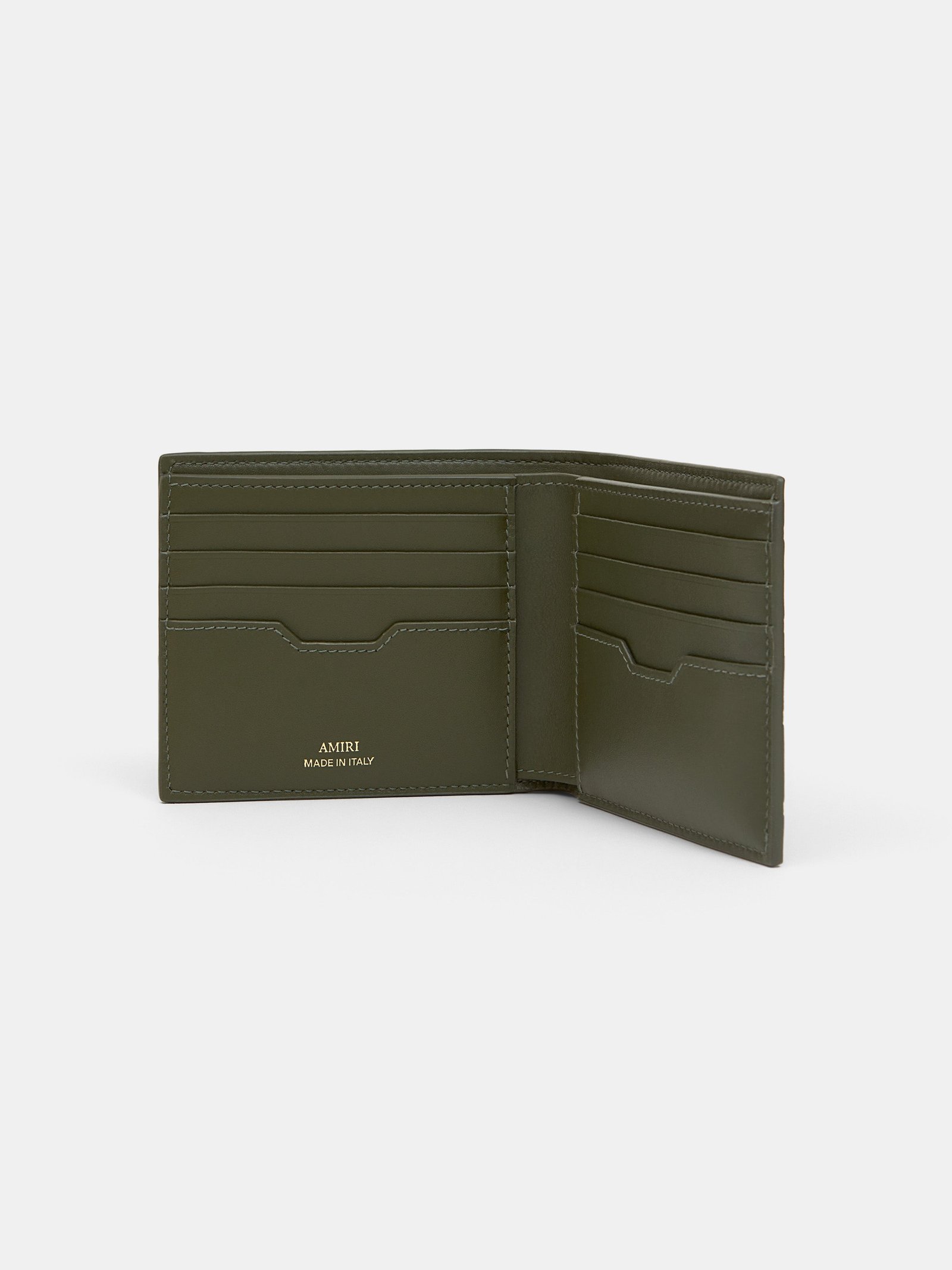 MA QUAD LEATHER BIFOLD - Dark Sage - Image 3