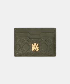 MA QUAD LEATHER CARD HOLDER - Dark Sage