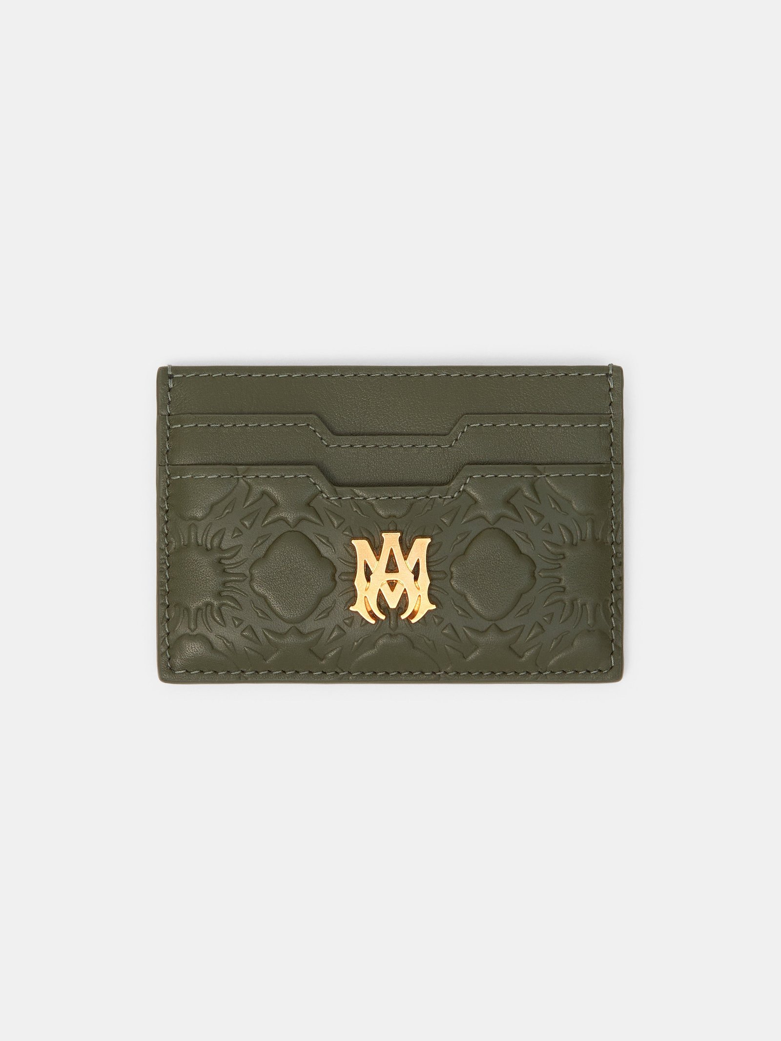 MA QUAD LEATHER CARD HOLDER - Dark Sage