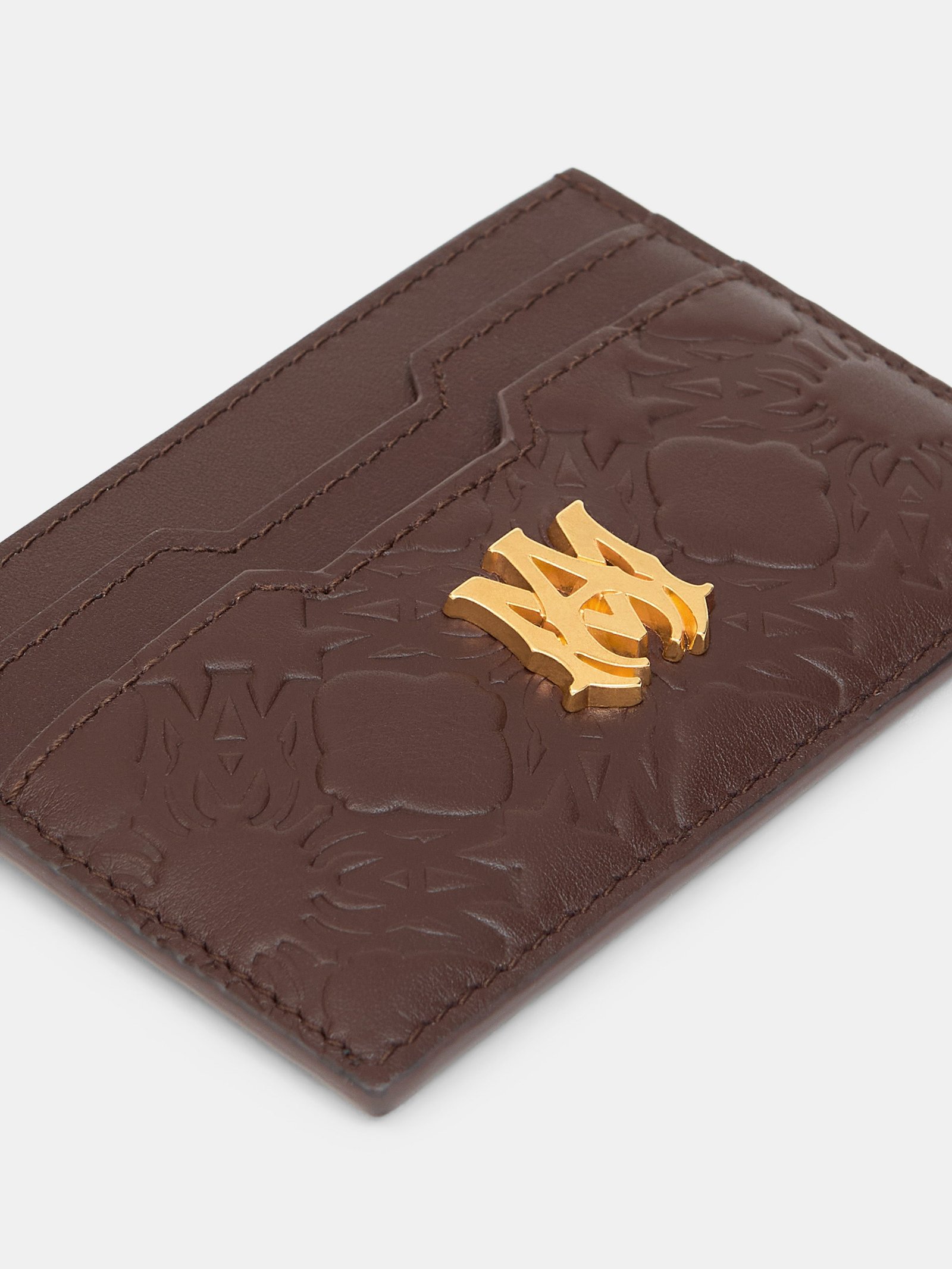 MA QUAD LEATHER CARD HOLDER - Dark Brown - Image 3