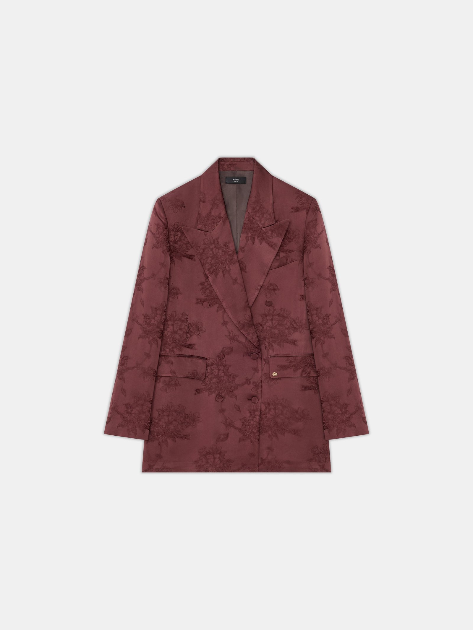 WOMEN - WOMEN'S FLORAL DOUBLE-BREASTED BLAZER - Tobacco