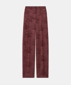 WOMEN - WOMEN'S FLORAL DOUBLE PLEATED PANT - Tobacco