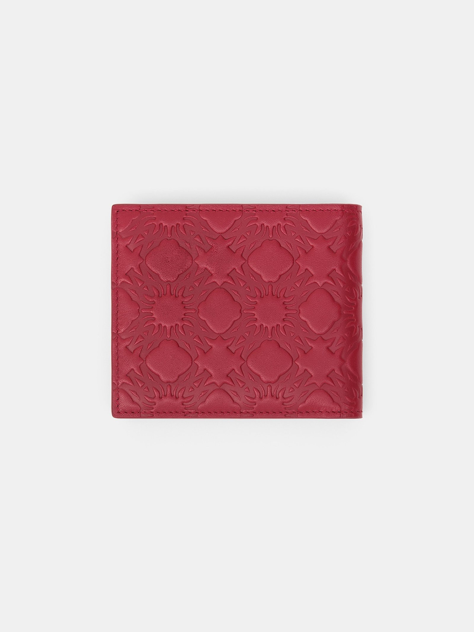 MA QUAD LEATHER BIFOLD - Red Rose - Image 2