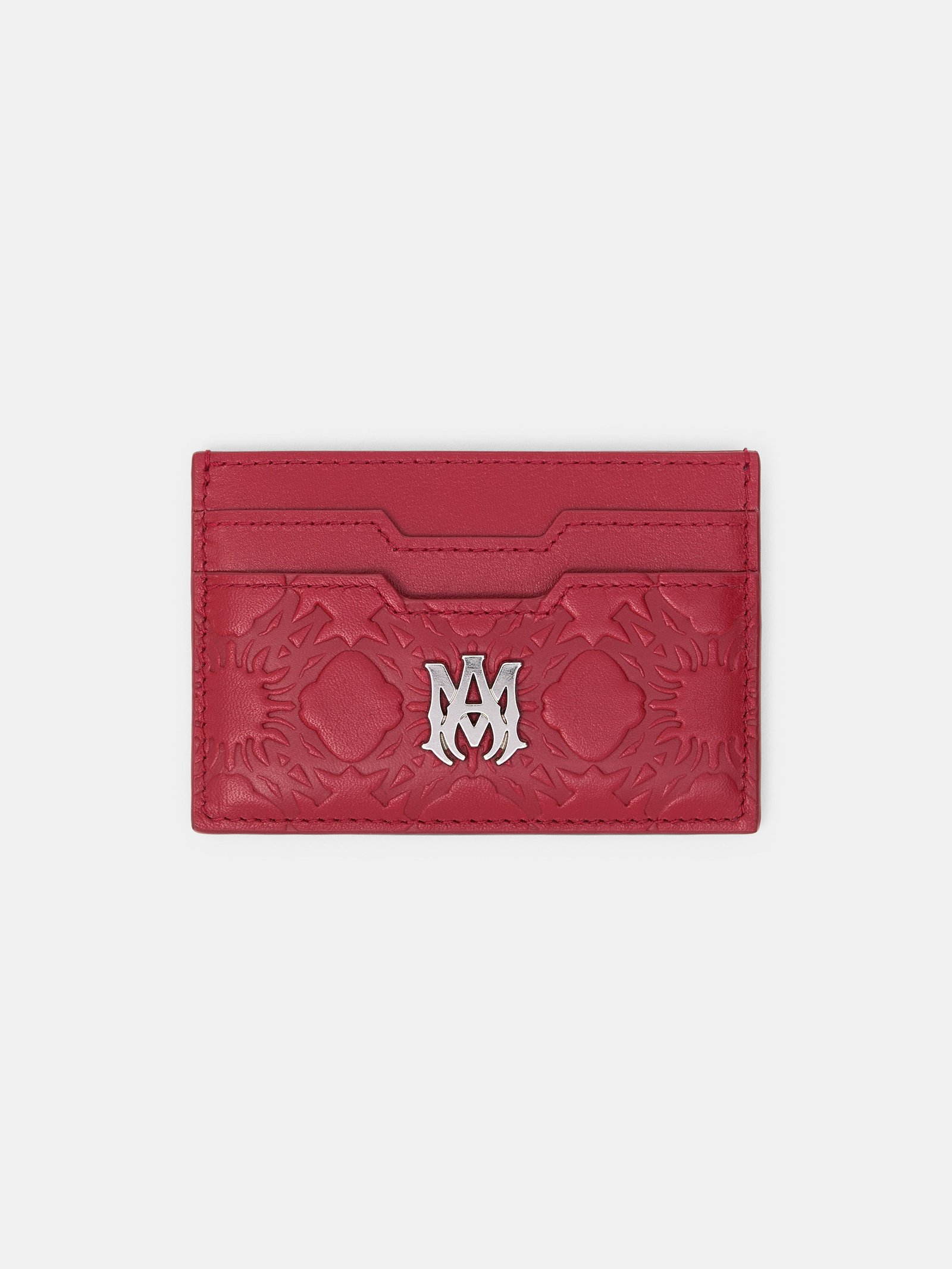 MA QUAD LEATHER CARD HOLDER - Red Rose
