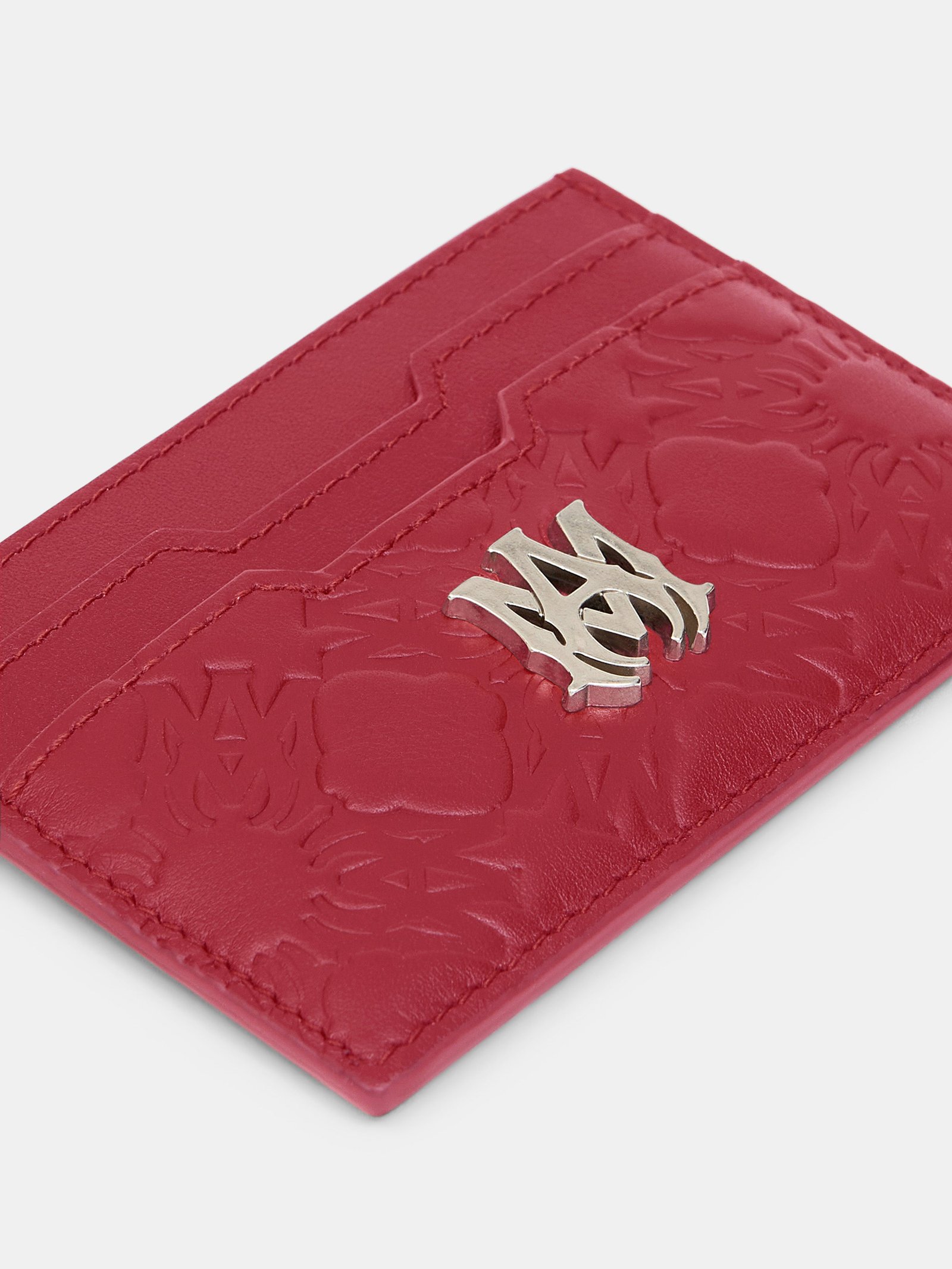 MA QUAD LEATHER CARD HOLDER - Red Rose - Image 3