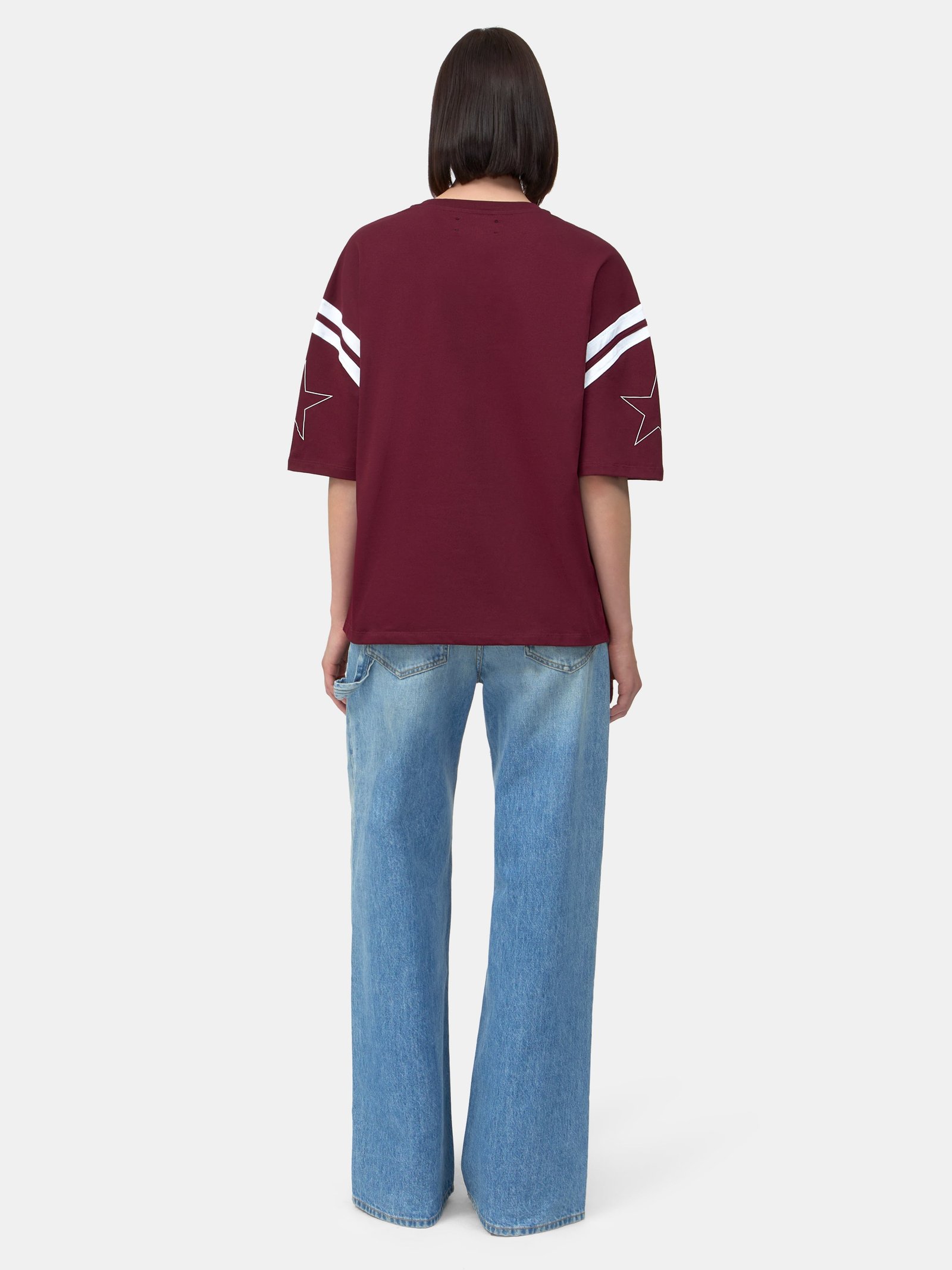 WOMEN - WOMEN'S AMIRI SPORT TEE - Aged Port - Image 4