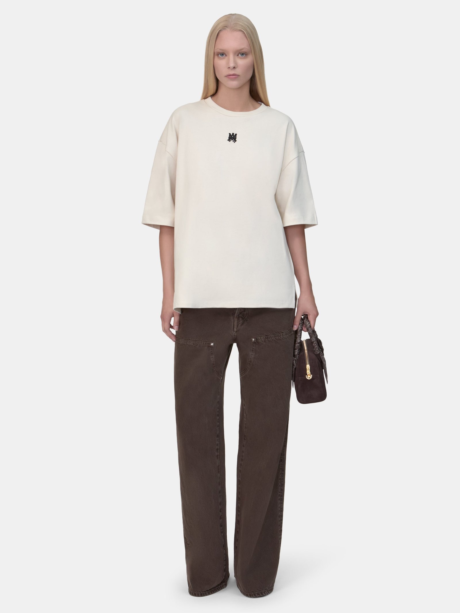 WOMEN - WOMEN'S MA DROP SHOULDER TEE - Cream - Image 2