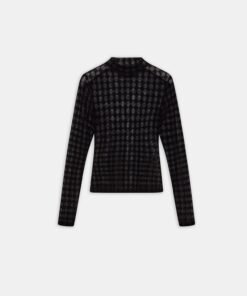 WOMEN - WOMEN'S MA QUAD FLOCKED TOP - Black