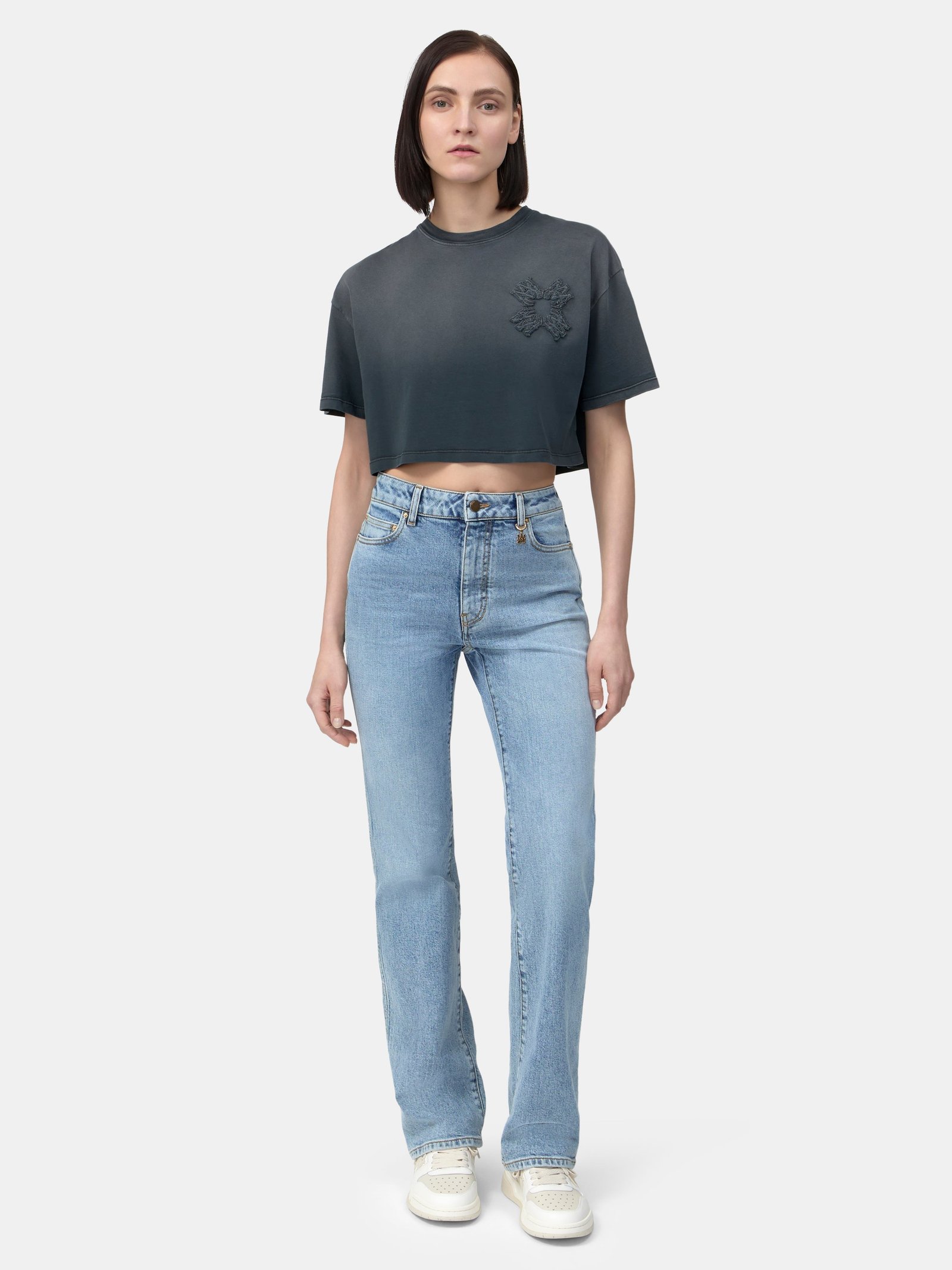WOMEN - WOMEN'S MA QUAD CROPPED TEE - Black - Image 2