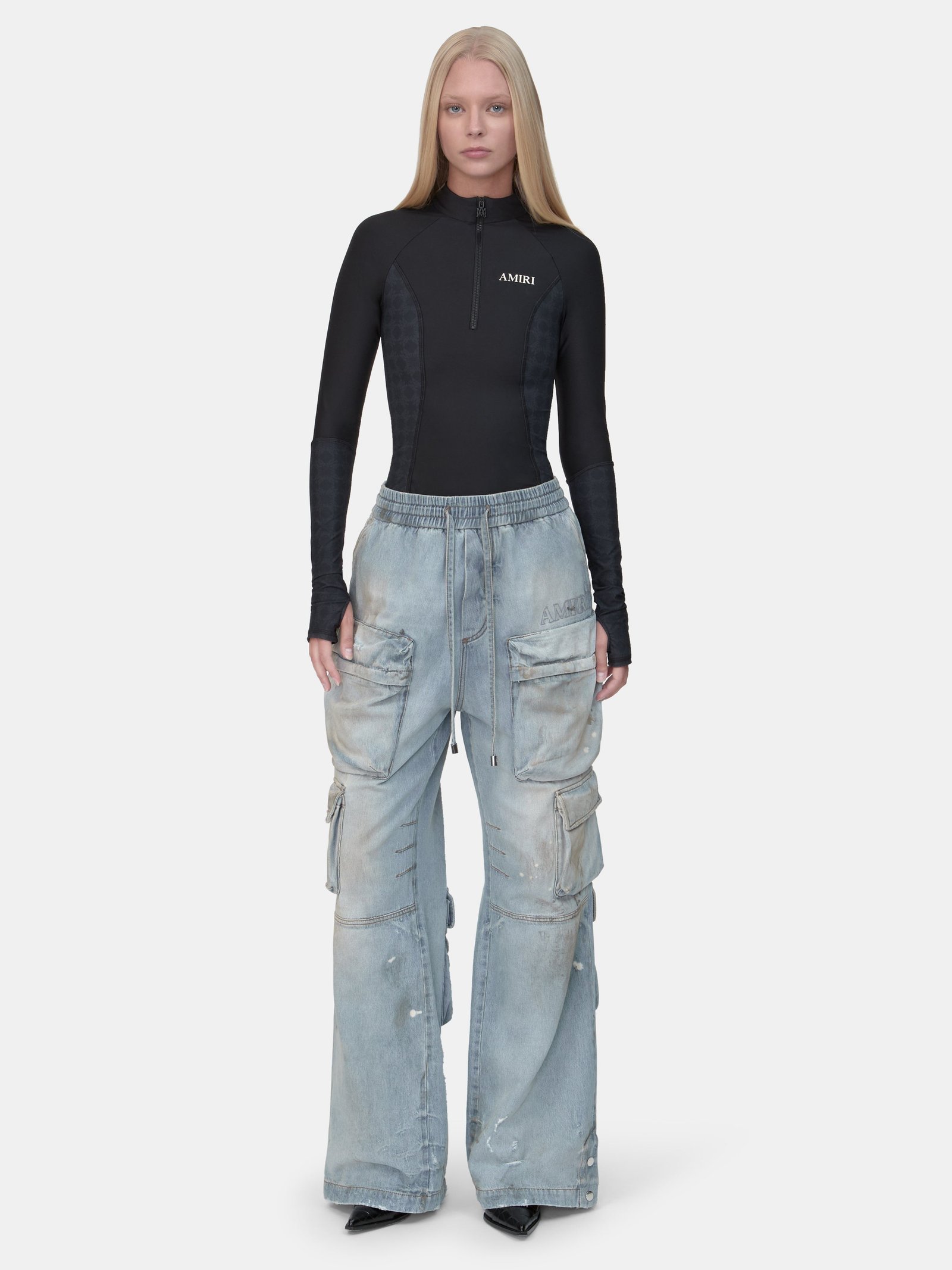 WOMEN - WOMEN'S CARGO JEAN - Perfect Antique Indigo - Image 2