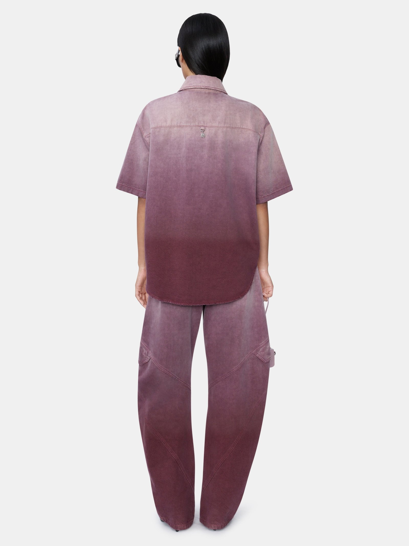 WOMEN - WOMEN'S GRADIENT DENIM SHIRT - Terracotta - Image 4