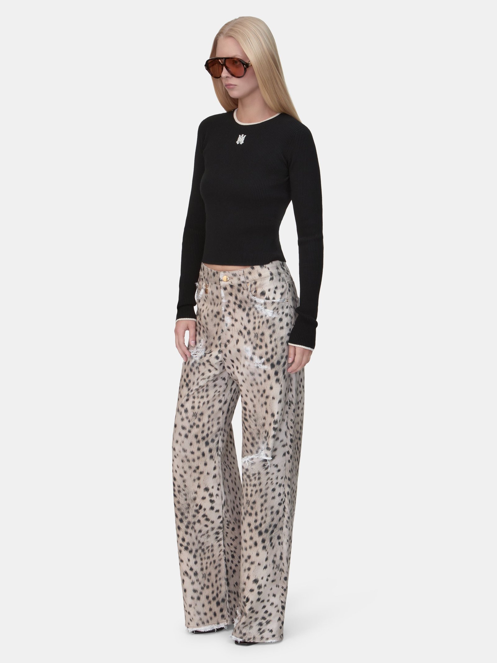 WOMEN - WOMEN'S DEER CARPENTER JEAN - Dark Brown - Image 3