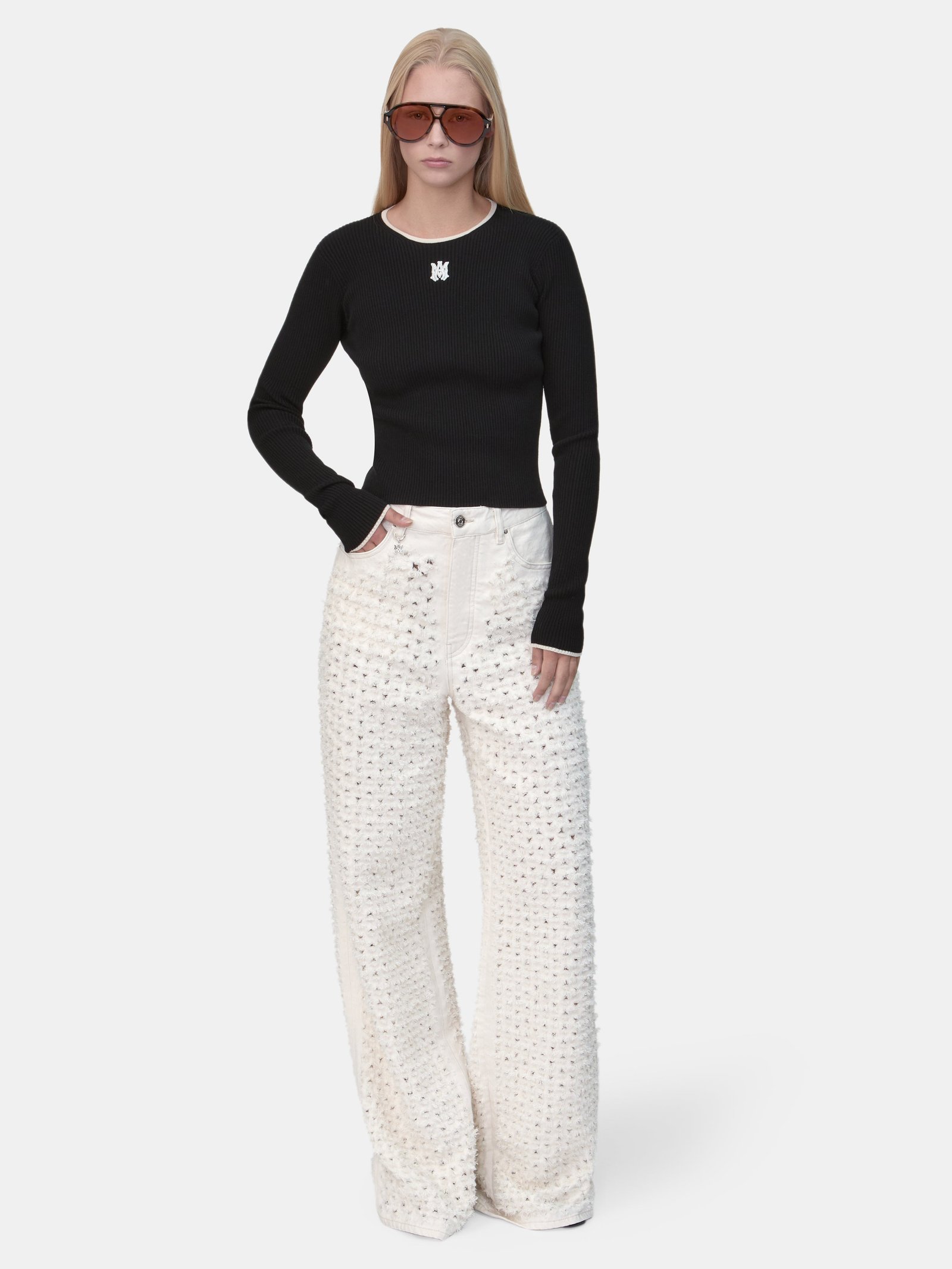 WOMEN - WOMEN'S MA LONG SLEEVE TEE - Black - Image 2