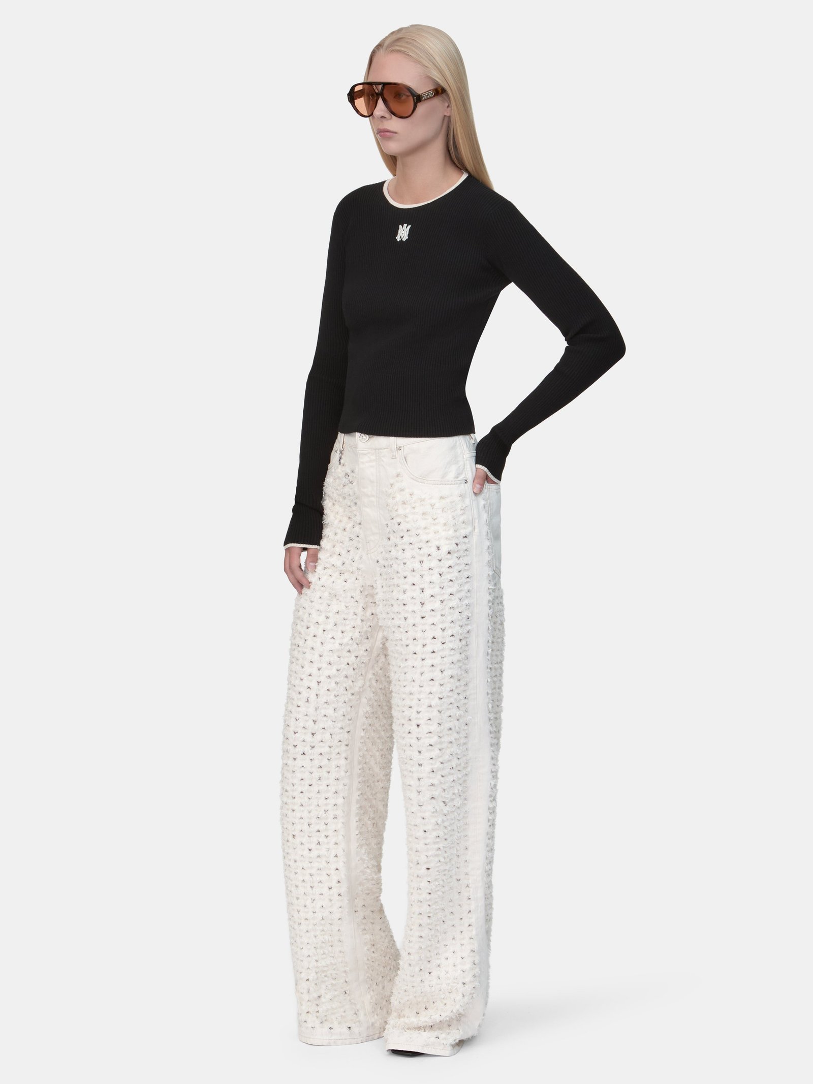 WOMEN - WOMEN'S MA LONG SLEEVE TEE - Black - Image 3