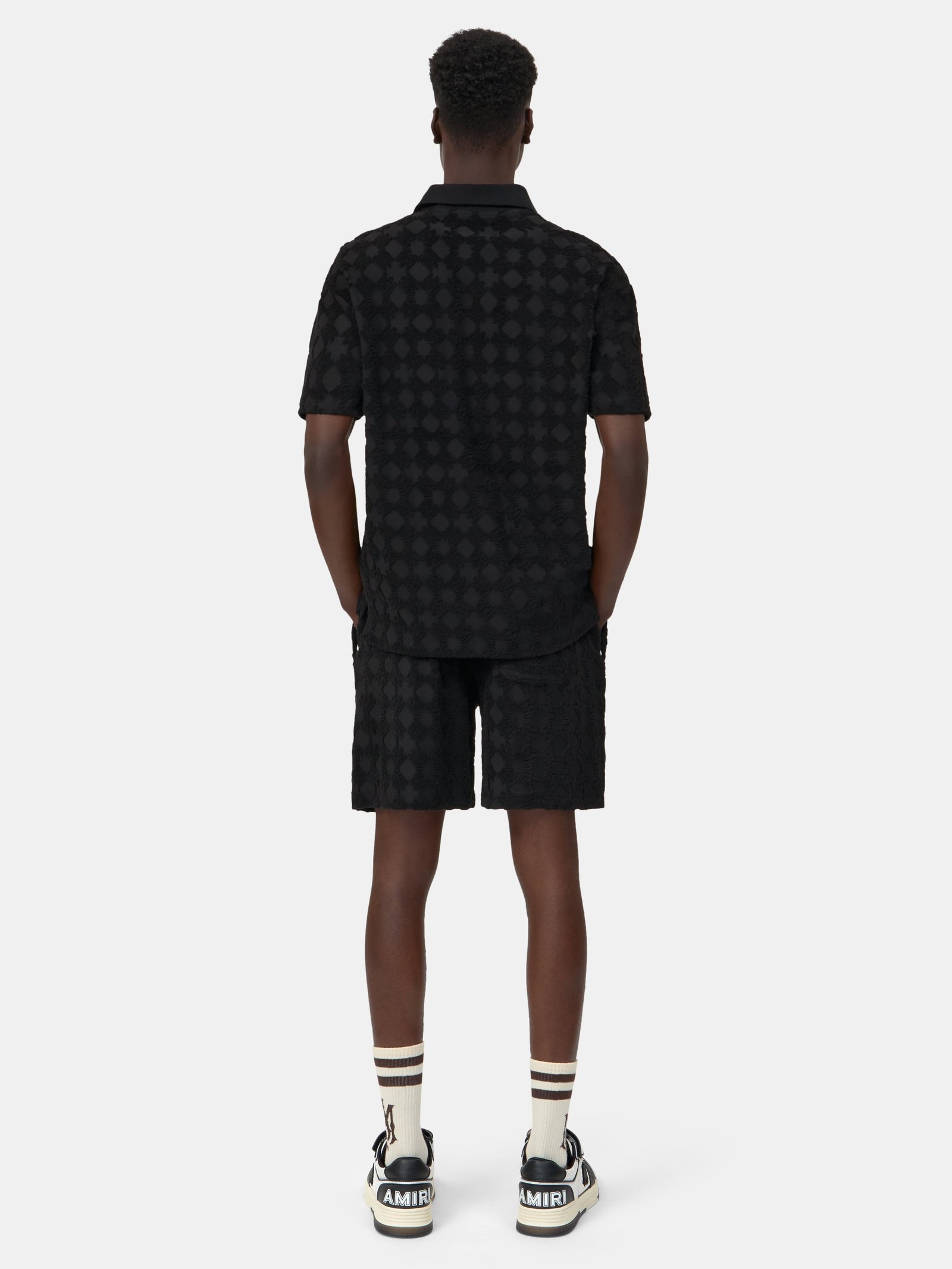 MA QUAD TOWELING POLO - Black - Image 4