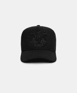 MA QUAD CRYSTAL CANVAS HAT - Black