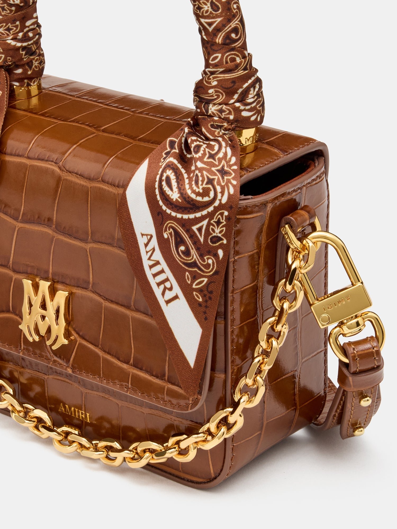 WOMEN - WOMEN'S CROC EMBOSSED MICRO MA BAG - MALT - Image 4