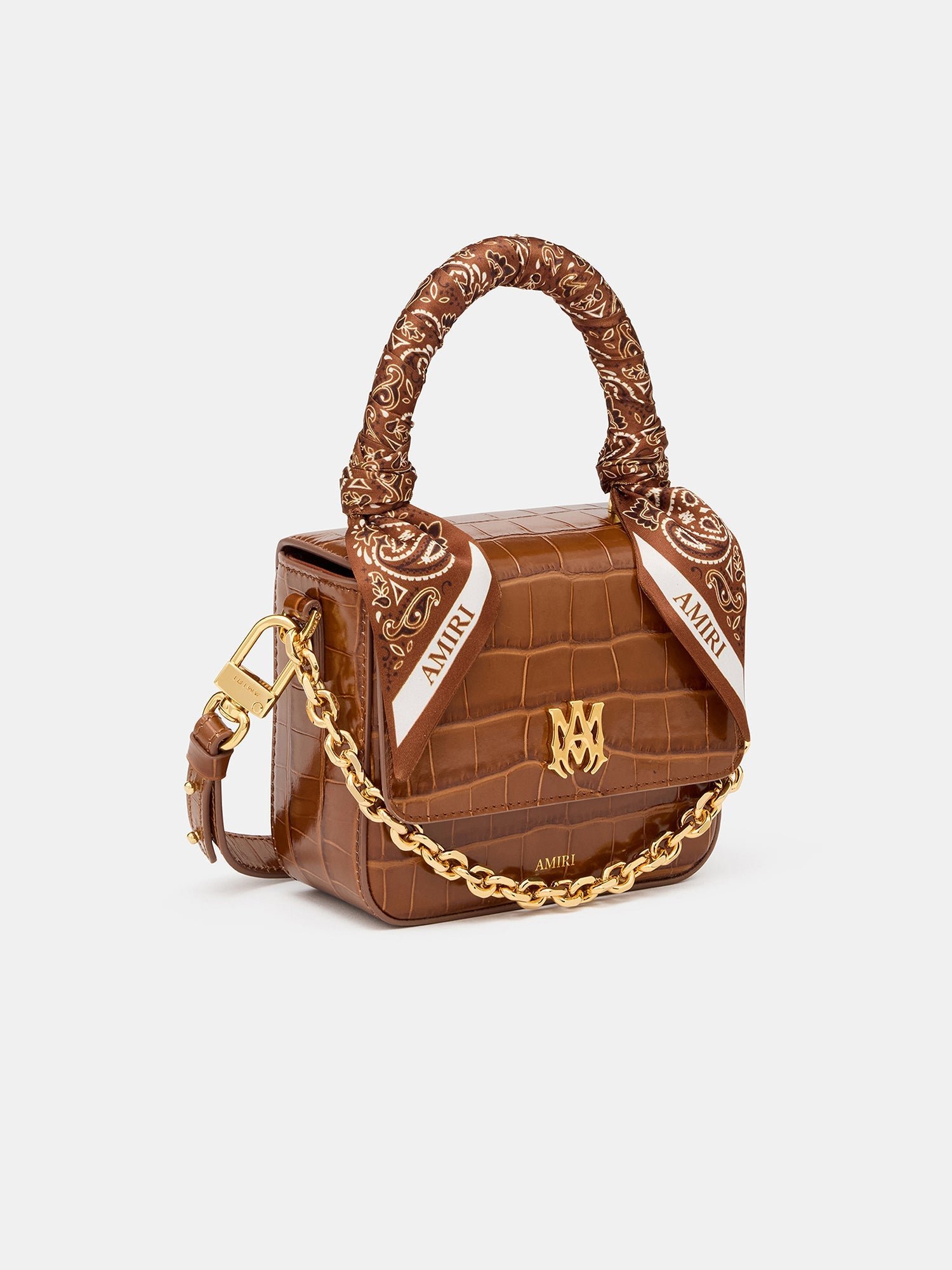 WOMEN - WOMEN'S CROC EMBOSSED MICRO MA BAG - MALT - Image 3