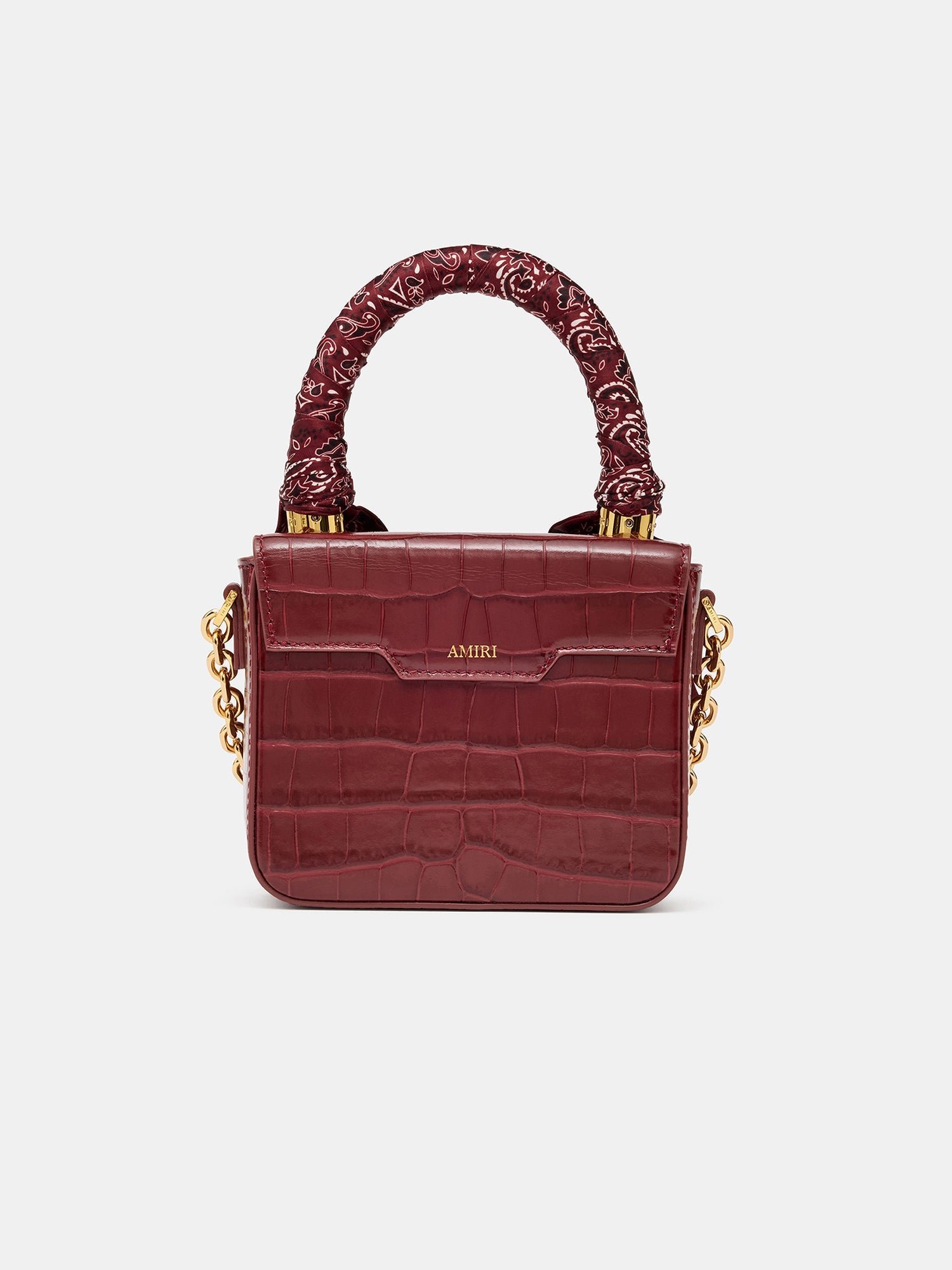WOMEN - WOMEN'S CROC EMBOSSED MICRO MA BAG - WINE - Image 2