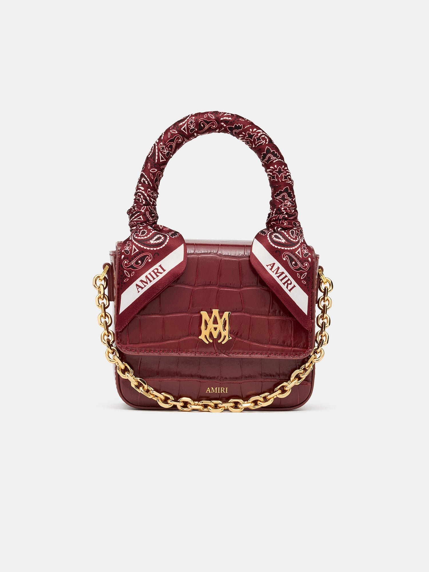 WOMEN - WOMEN'S CROC EMBOSSED MICRO MA BAG - WINE