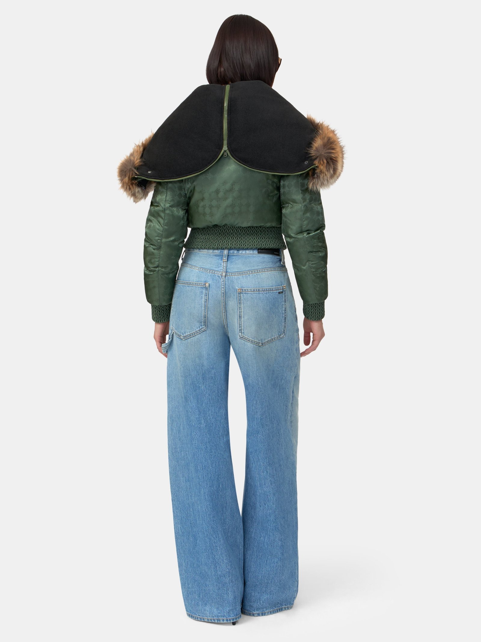 WOMEN - WOMEN'S MA QUAD HOODED DOWN JACKET - Dark Sage - Image 4