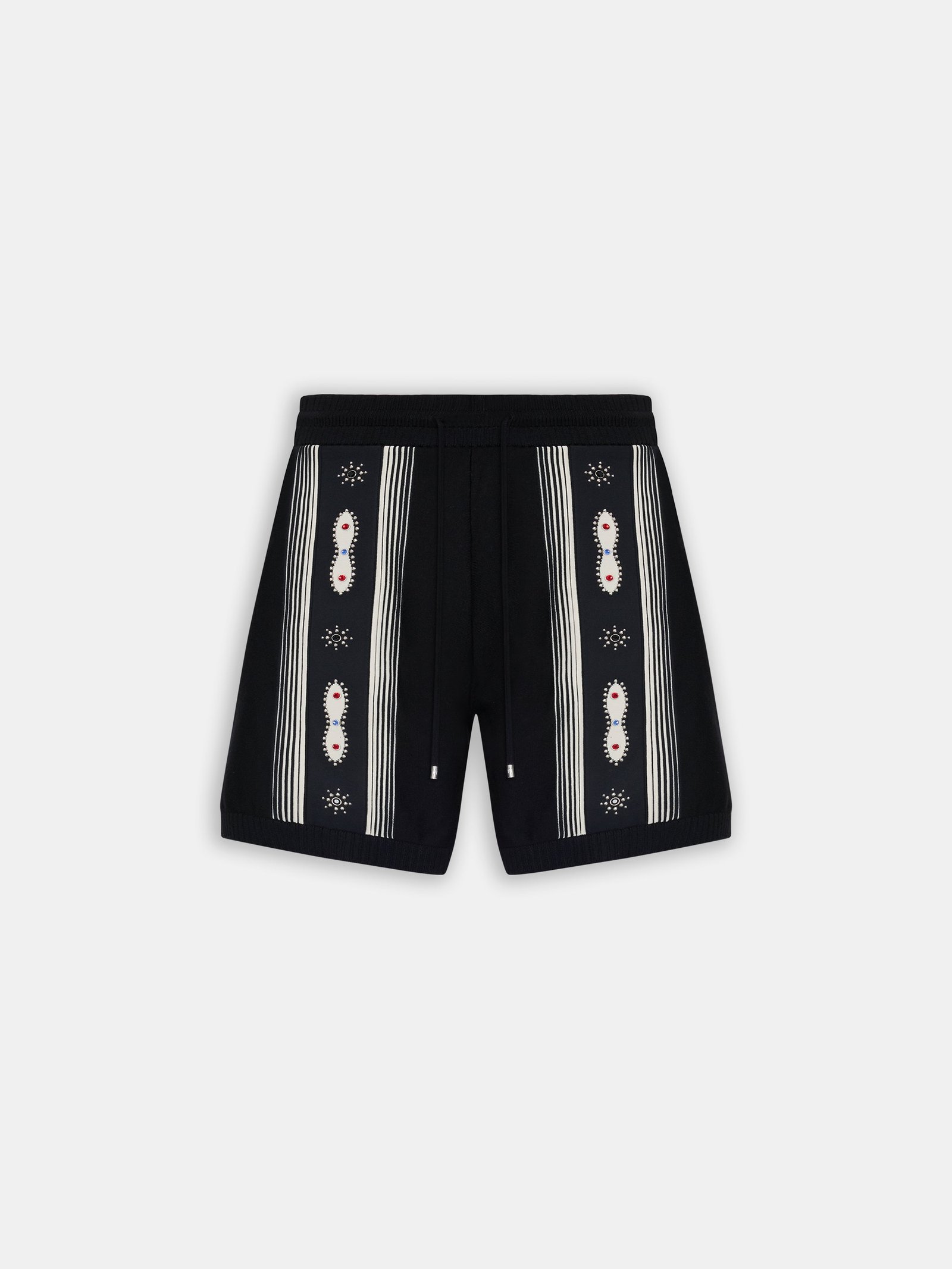 STUD STRIPE SHORT - Black