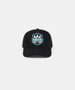 MA EMBLEM TRUCKER HAT - Black