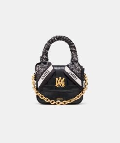WOMEN - WOMEN'S CROC EMOSSED NANO MA BAG - BLACK
