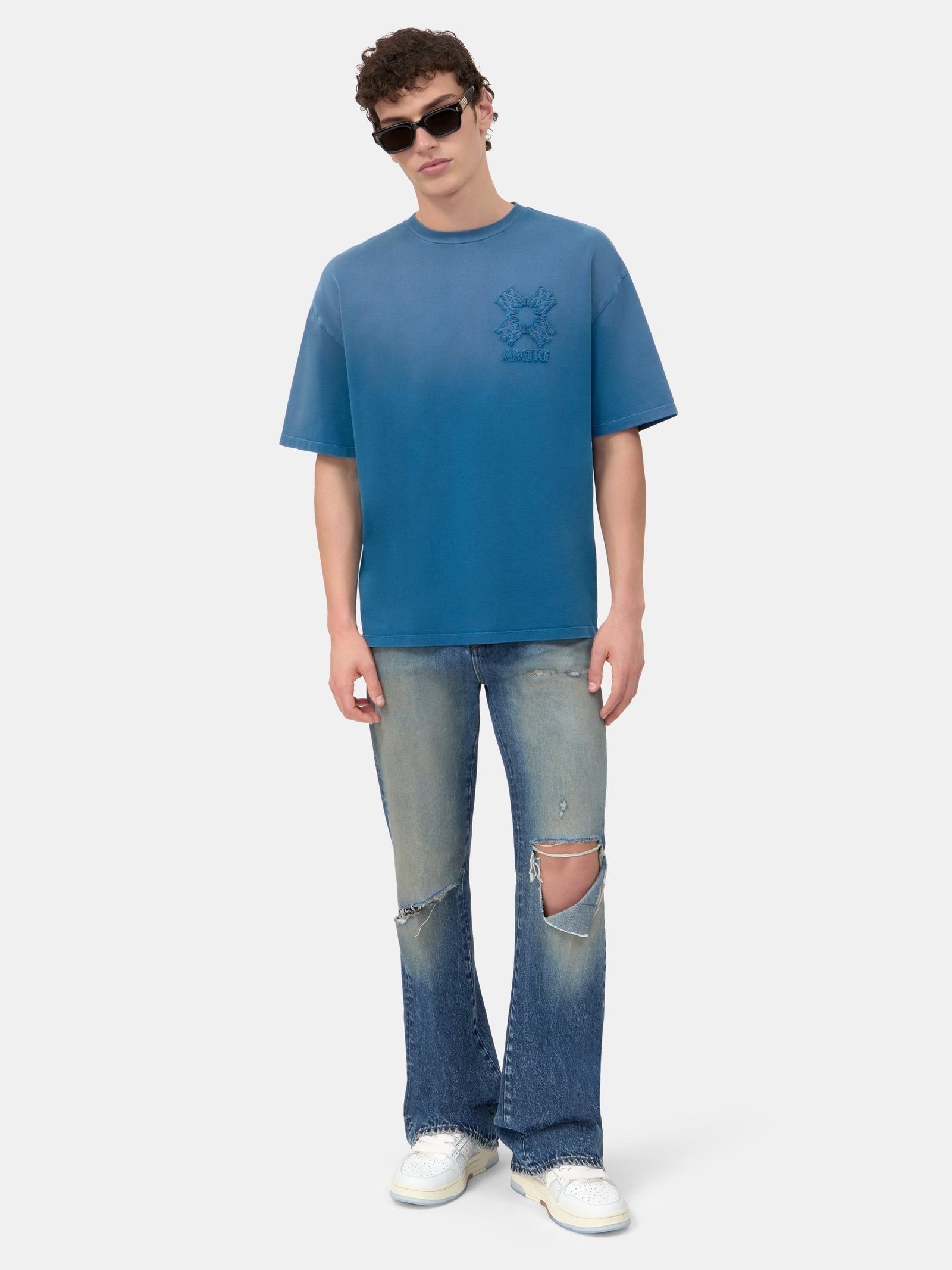 MA QUAD OVERSIZED TEE - Dark Indigo - Image 2