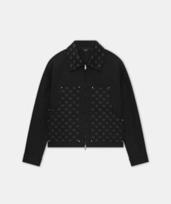 MA QUAD JACQUARD WORK JACKET - Black