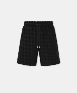 MA QUAD TOWELING SHORT - Black
