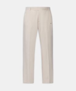 STRIPED TAILORED PANT - Alabaster