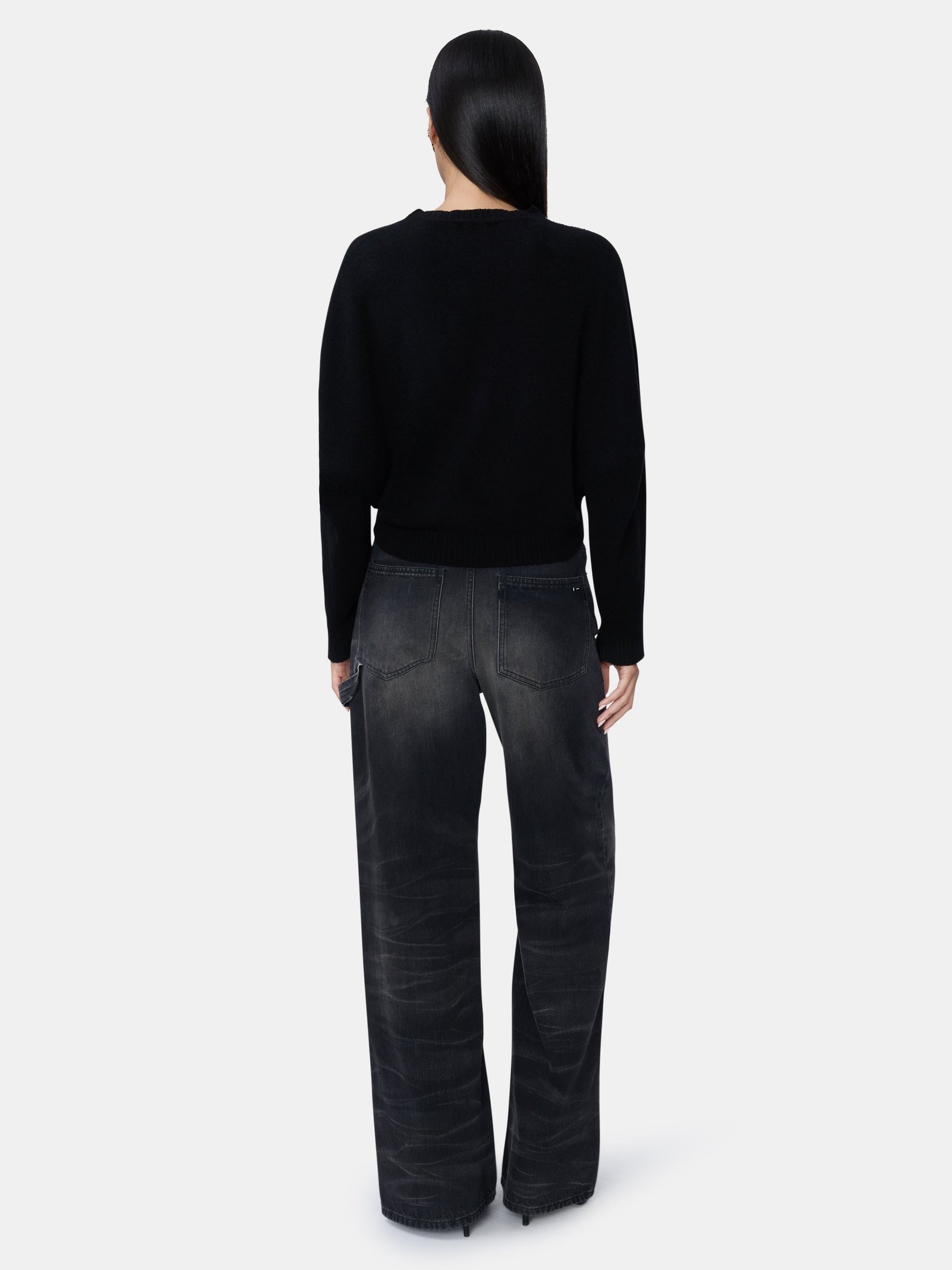 WOMEN - WOMEN'S CHATEAU AMIRI SWEATER - Black - Image 4