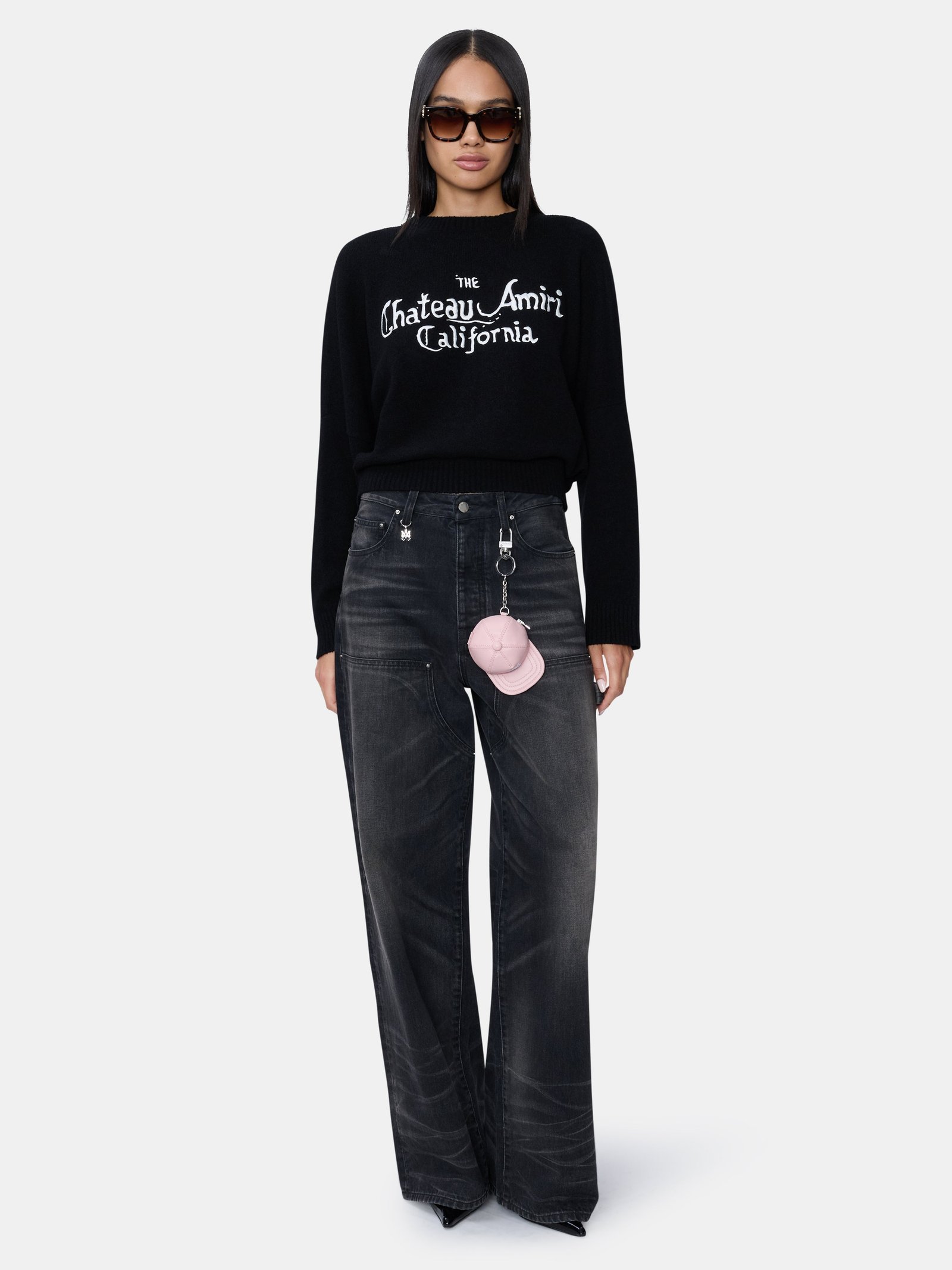 WOMEN - WOMEN'S CHATEAU AMIRI SWEATER - Black - Image 2