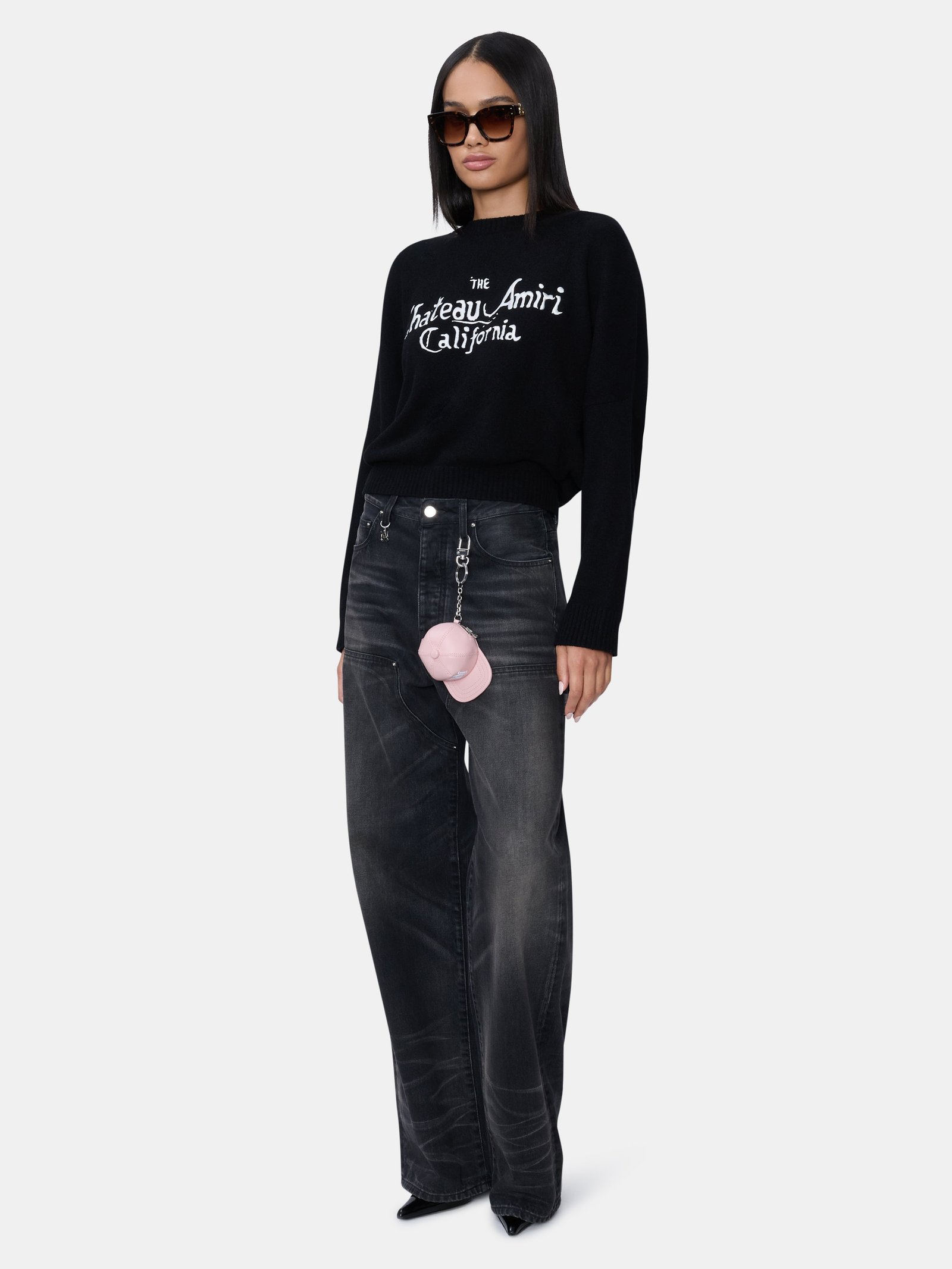 WOMEN - WOMEN'S CHATEAU AMIRI SWEATER - Black - Image 3