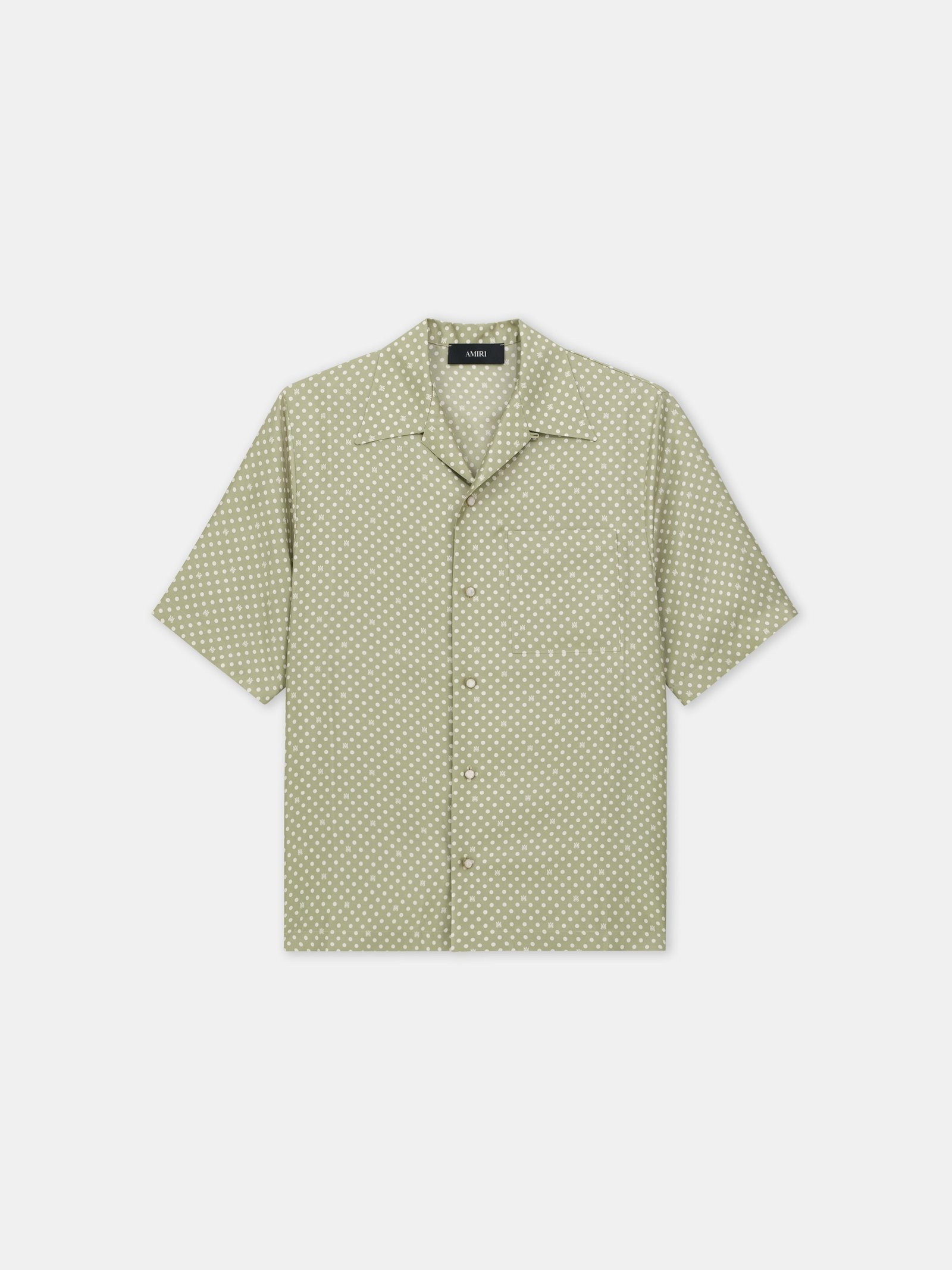 POLKA DOT CAMP SHIRT - Green Tea