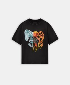 SPLICED OVERSIZED TEE - Black